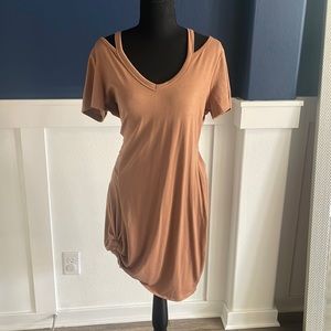 Camel T shirt dress! Size M